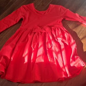 Ruffle Butts Vibrant Red Casual Dress